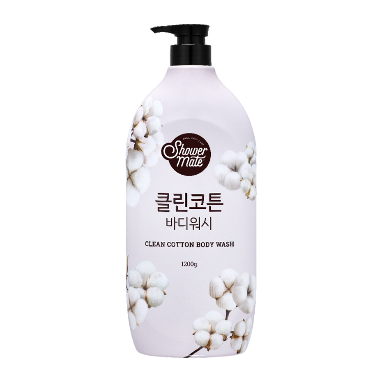 (箱購) Shower Mate 微風如沐 果香沐浴乳-棉花籽1200G（8瓶/箱）