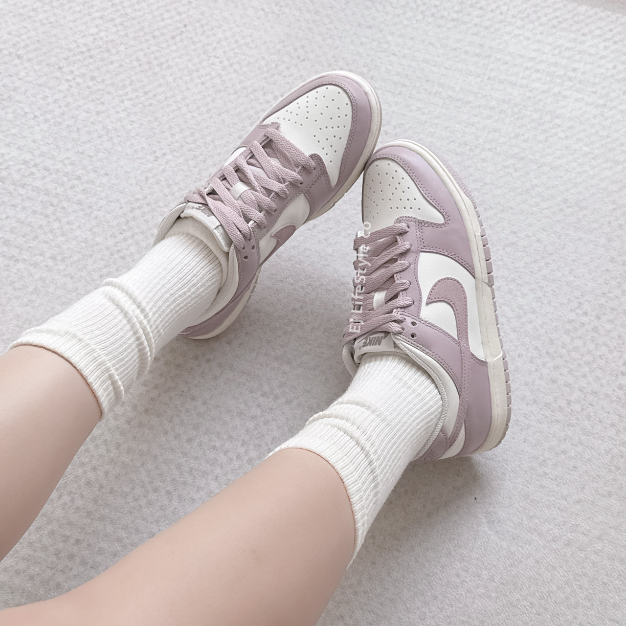 NIKE DUNK LOW GS 芋泥啵啵 粉紫 白色 奶油底 大童鞋 FB9109-122 / 現貨