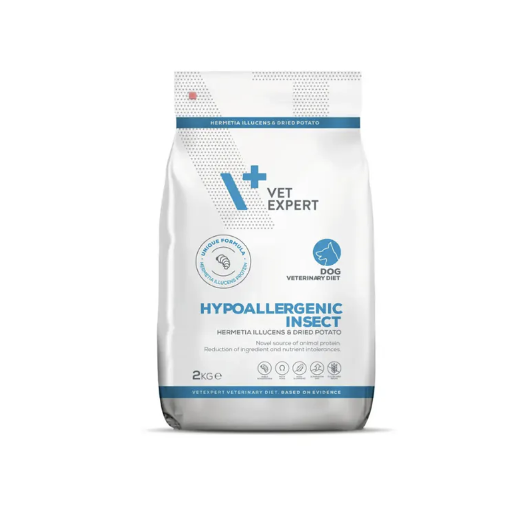 Vet Expert V+ 低敏昆蟲蛋白處方狗糧   (2公斤)