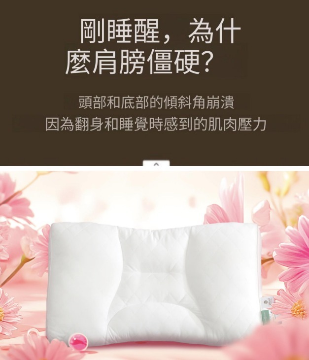 (3087)韓國連線 -Slip&Slip 深度睡眠肩枕 治頸椎痛 白色(2尺寸可選)