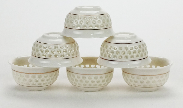 鹿港窯禮品館│玲瓏瓷10件茶泡具組(禮盒)