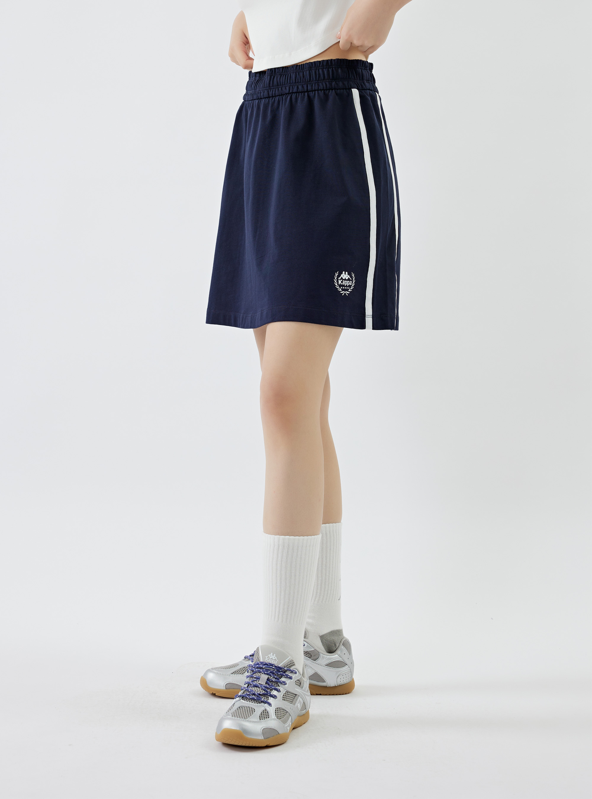 女款 經典LOGO印花棉質運動短裙