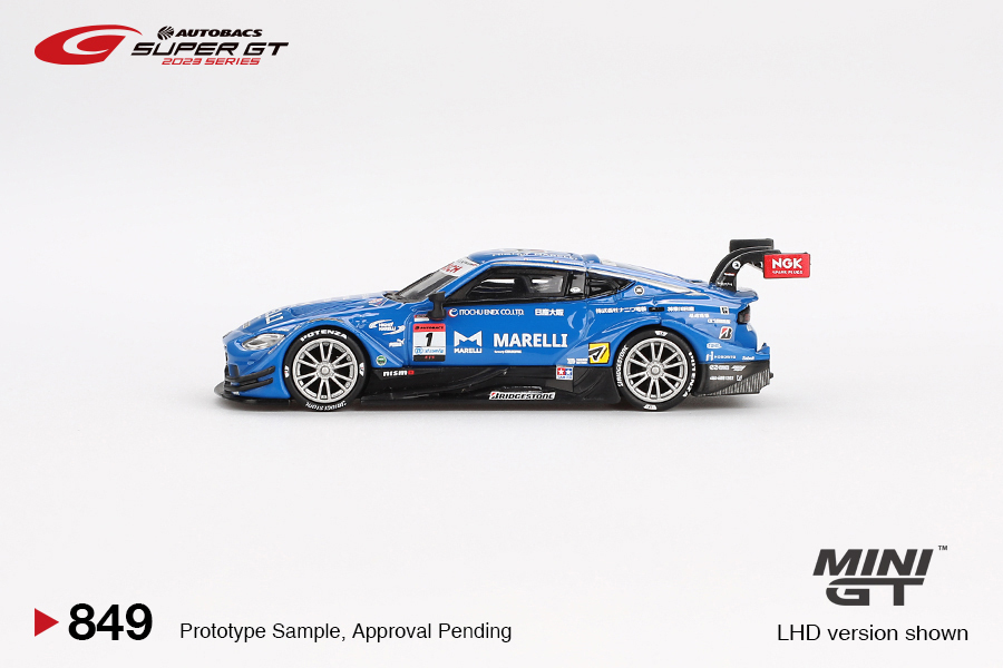 MINI GT 849 Nissan Z GT500 #1 MARELLI IMPUL Z TEAM IMPU