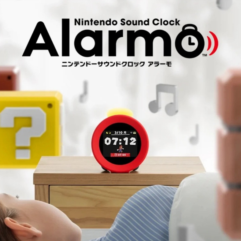 #現貨 🇯🇵任天堂 阿勒莫 超級瑪利歐兄弟 遊戲主題 音樂鬧鐘