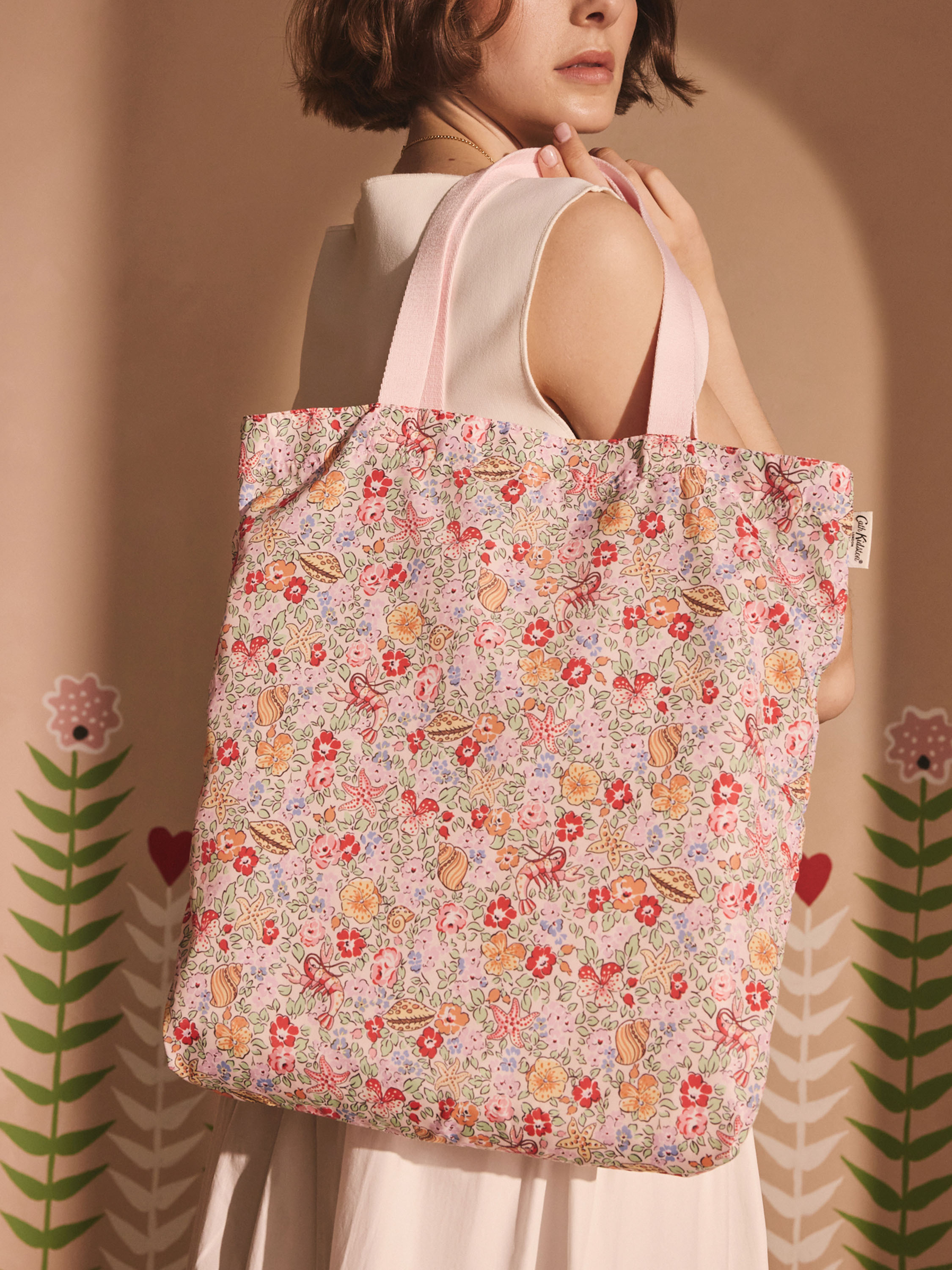 Beautiful Waters Ditsy 釘釦式口袋折疊購物袋