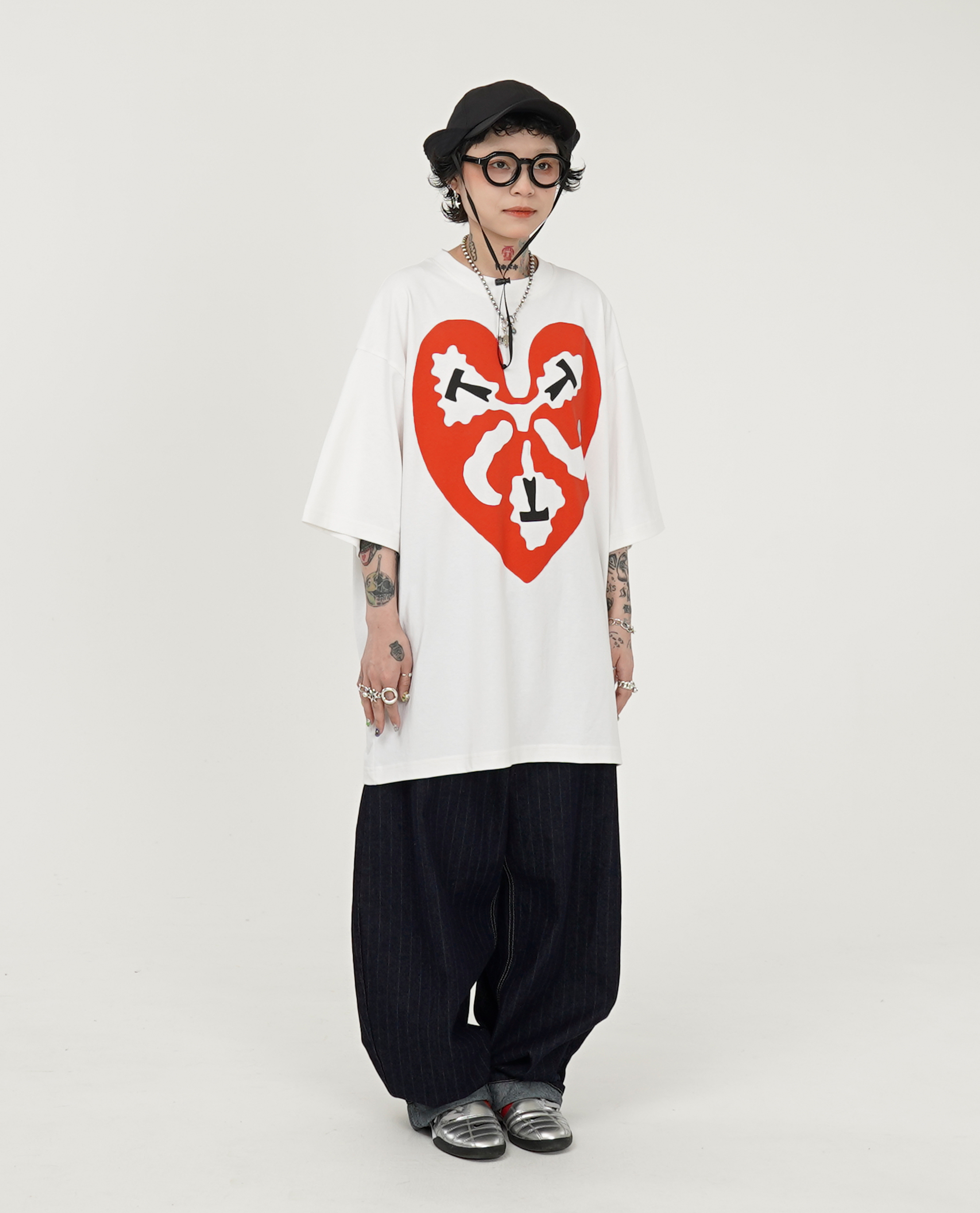 The Trilogy Tapes TTT HEART T-SHIRT - 25SS
