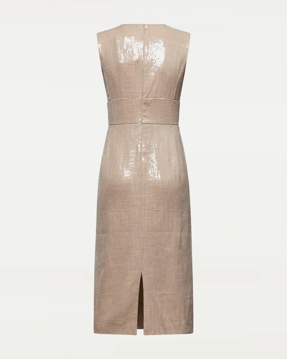 【Silvian Heach】金屬感無袖長洋裝