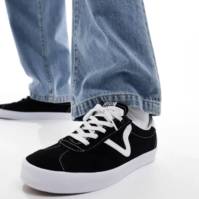 VANS SPORT LOW 黑白 帆布鞋 低筒 男女款 中性 VN000CQRBZW