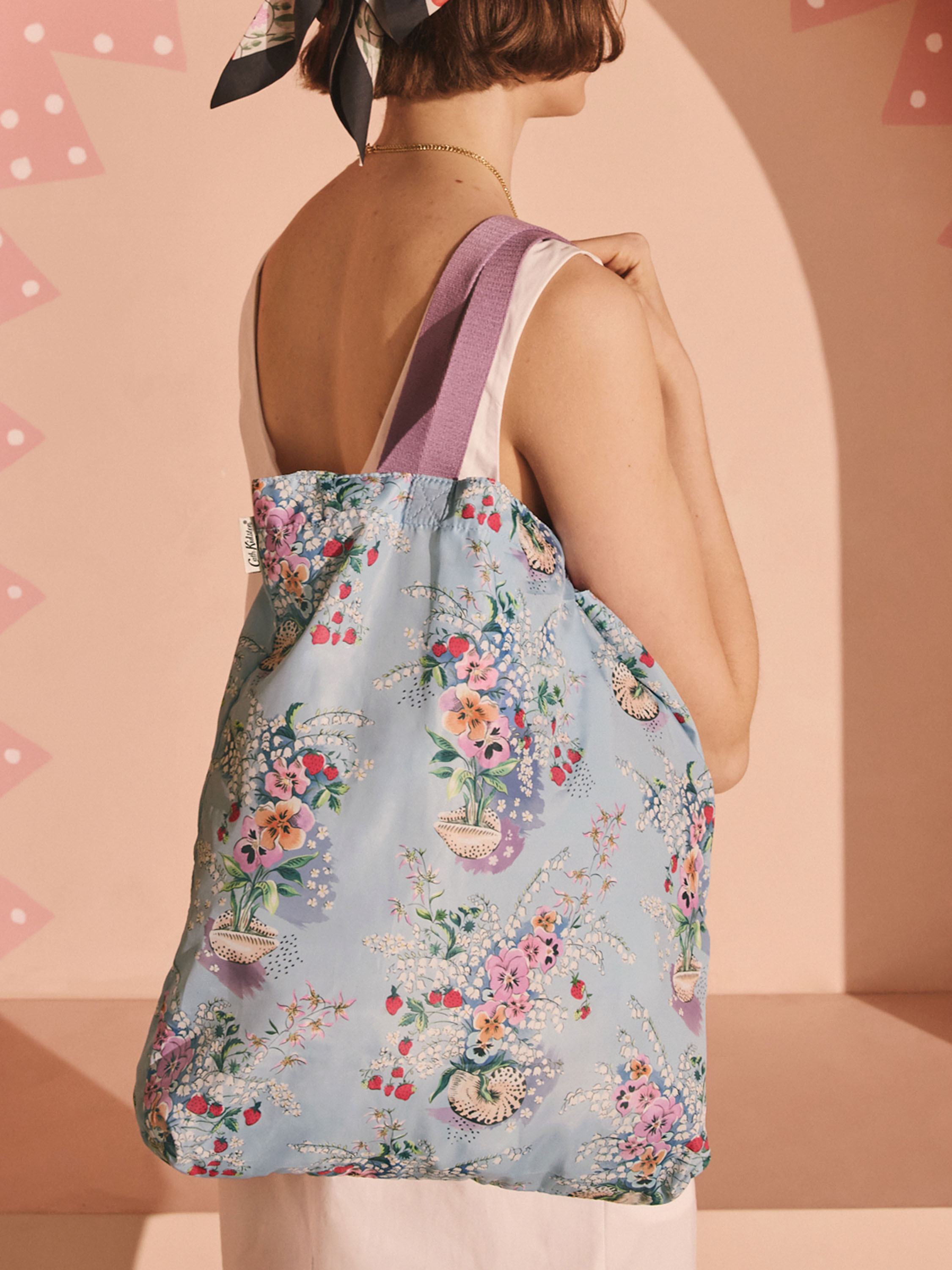 Shell bouquet 釘釦式口袋折疊購物袋