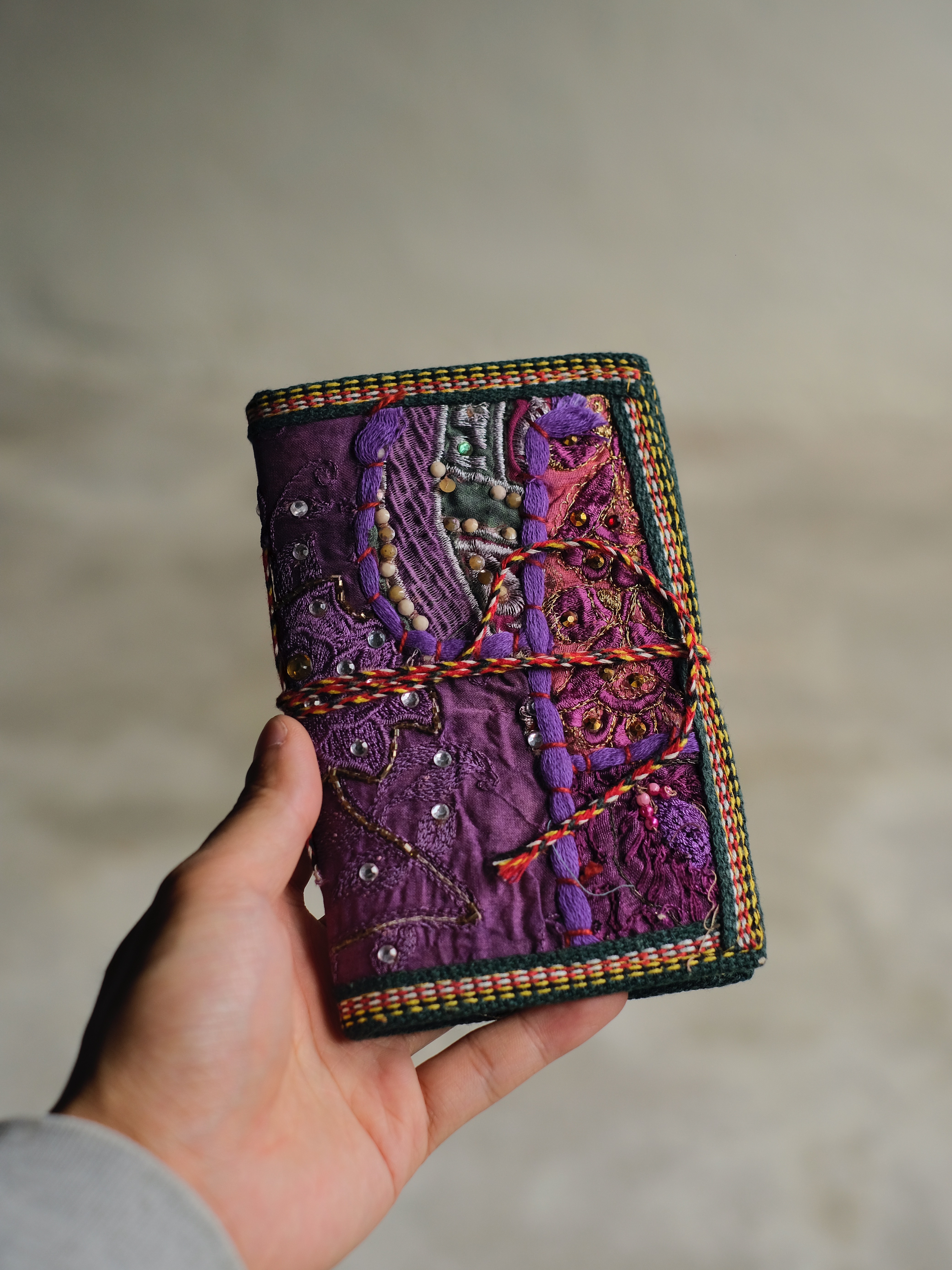印度刺繡書封筆記本 五款