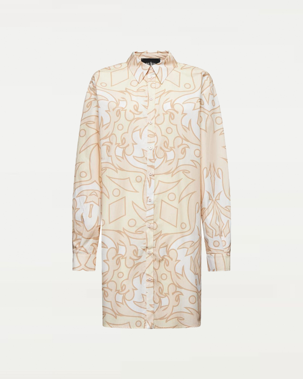 【Silvian Heach】幾何圖型襯衫洋裝