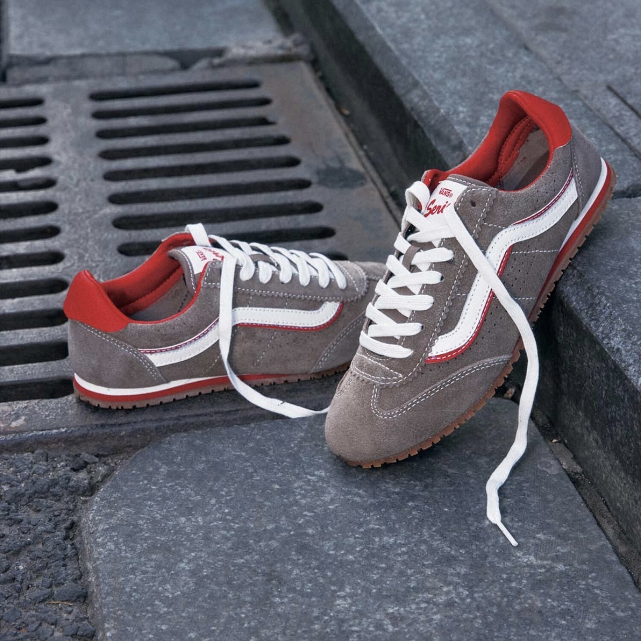 VANS SUPER LOWPRO 胡桃木色 薄底鞋 灰紅 男女款 VN000D831NU