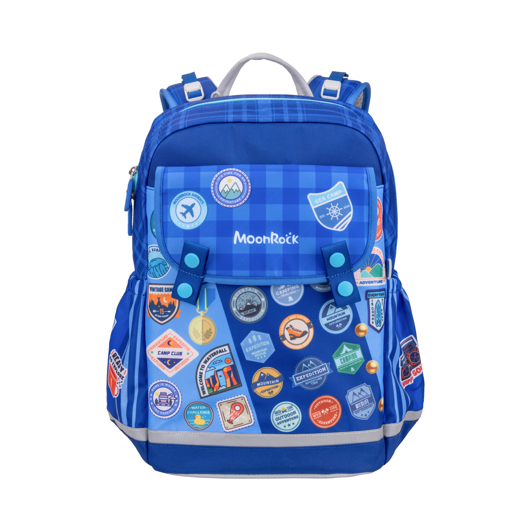 ASS100P 中低年級 快樂時光-深藍色 護脊書包