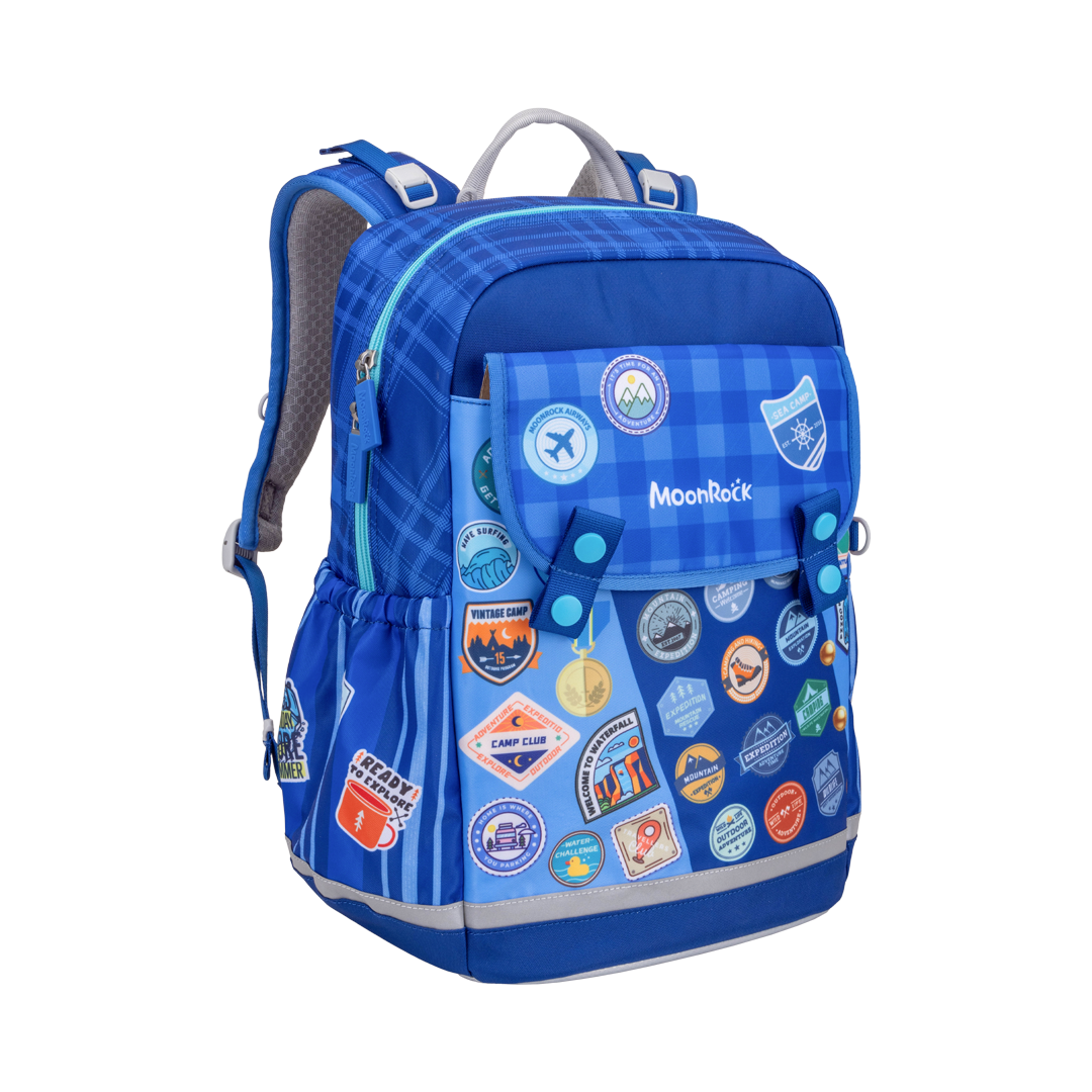 ASS100P 中低年級 快樂時光-深藍色 護脊書包