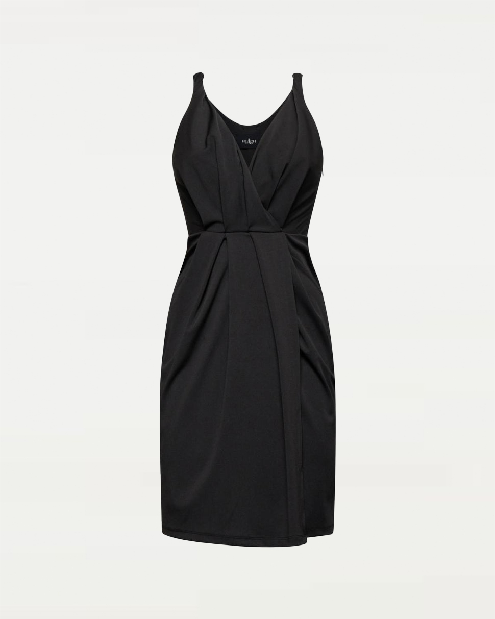 【Silvian Heach】高雅細肩抓皺洋裝