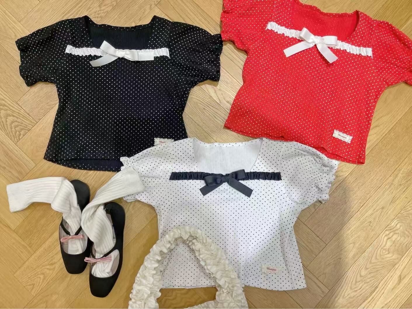 📢PM_K2790  ▶️大蝴蝶結點點衣 👉B:cm L:cm👈