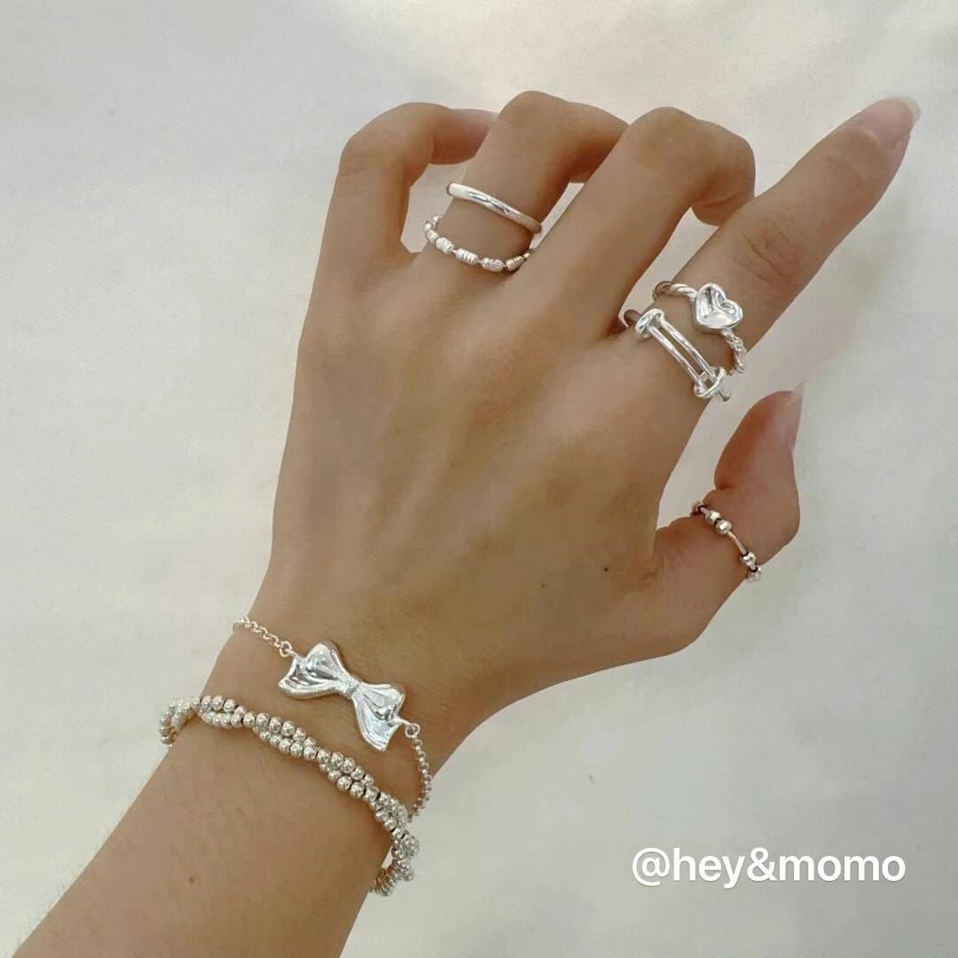 HM4388 925銀甜美蝴蝶結手鏈