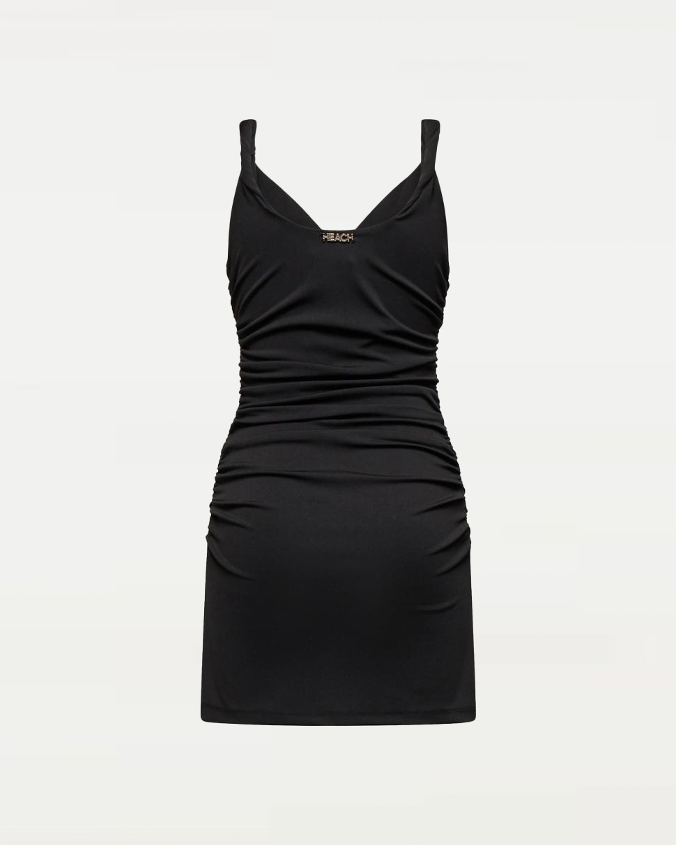 【Silvian Heach】高雅皺褶細肩洋裝