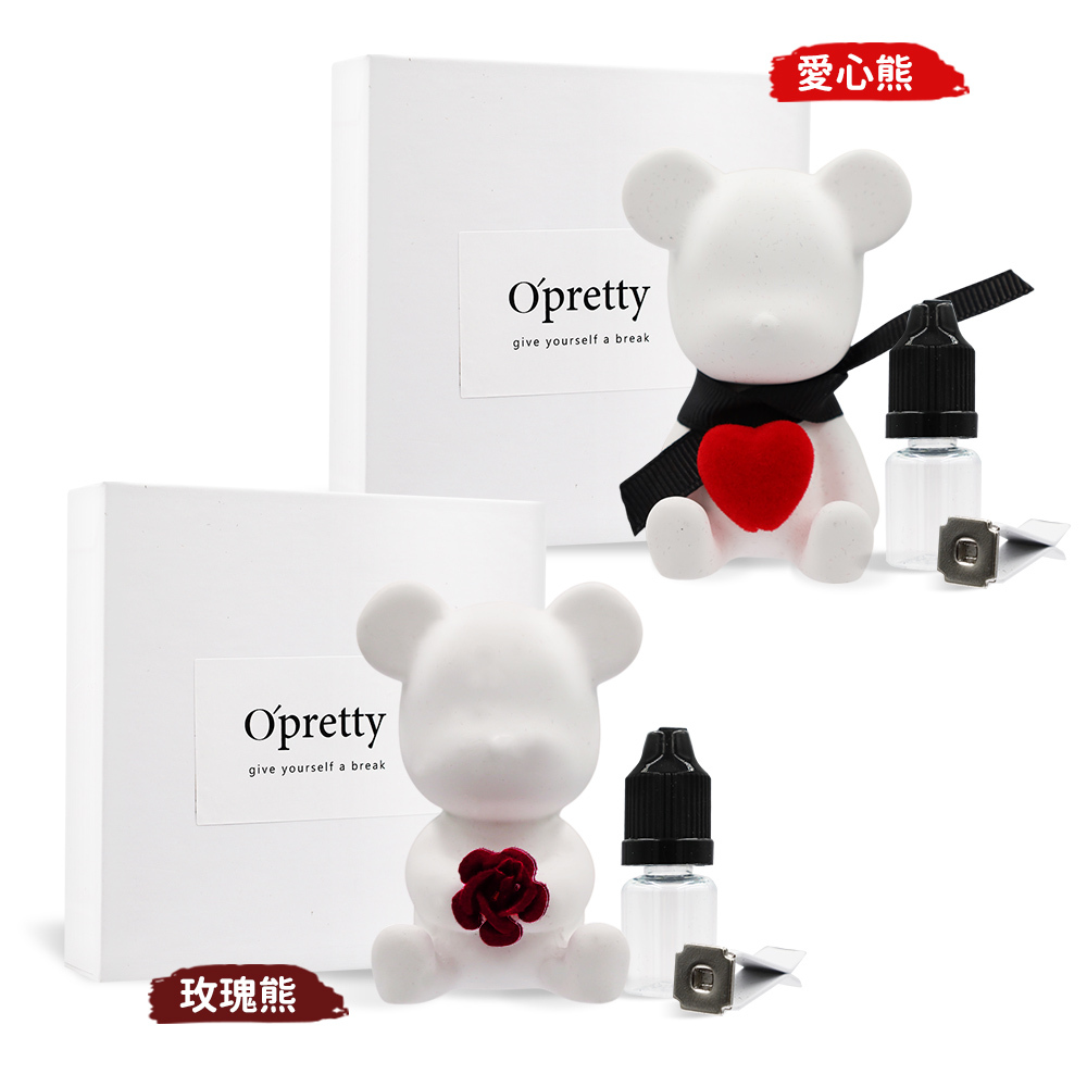 O'Pretty 歐沛媞 室內/車用 香氛擴香石擺飾+天然草本精油-多款可選