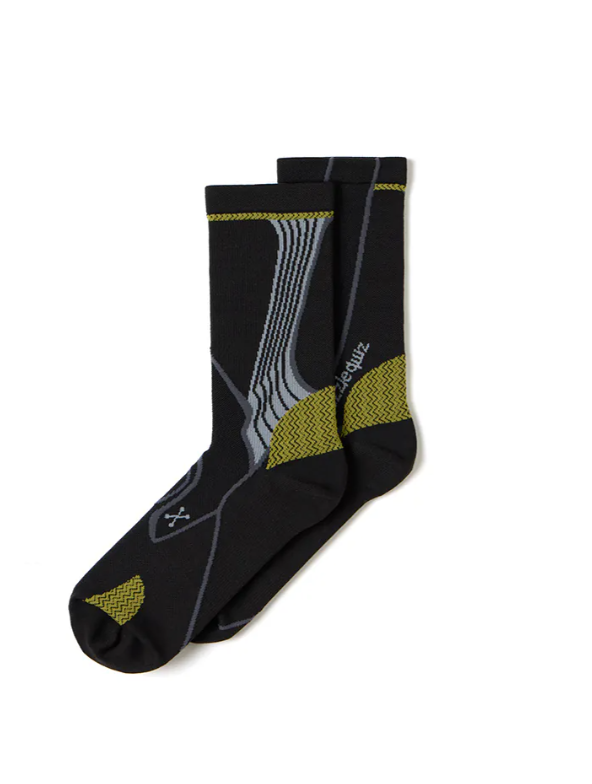 NOZZLE QUIZ Cordura® 中高筒休閒襪 (礁黑)