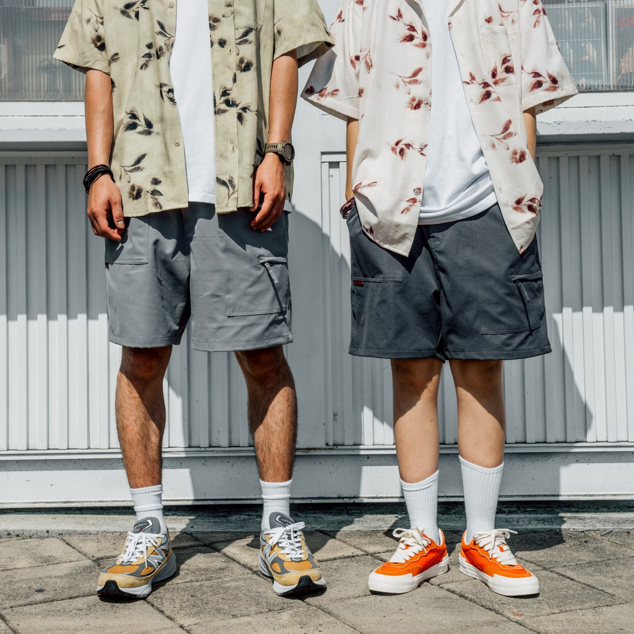 SBG 速乾微彈不規則拼接短褲 SB1712