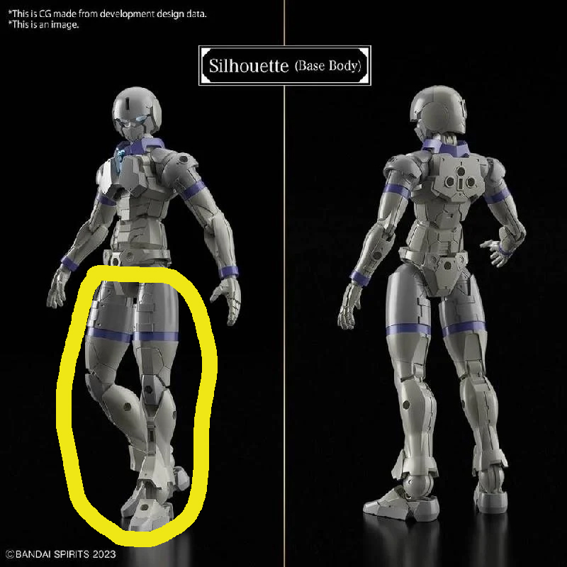 30MF Liber / Rosan 素體 A 腳部零件 配色隨機