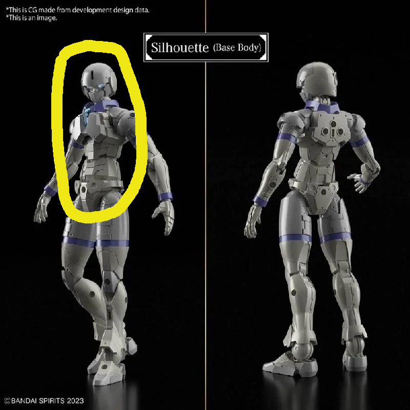 30MF Liber / Rosan 素體 A 頭及中身零件 配色隨機