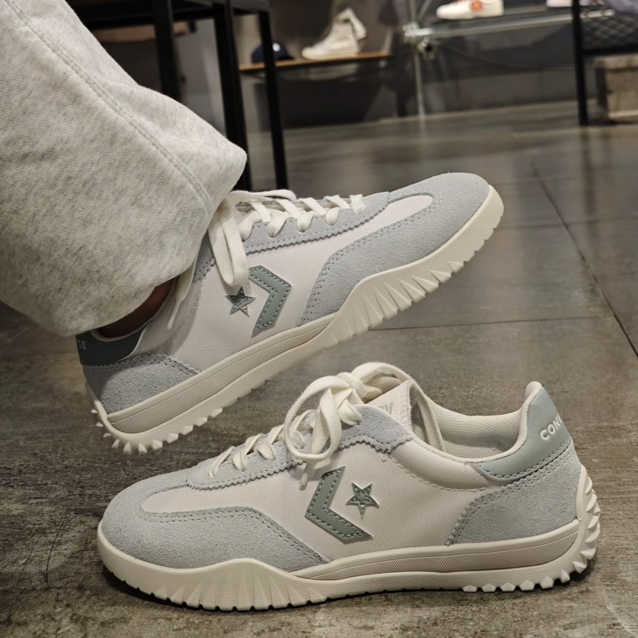 CONVERSE RUN STAR TRAINER 藍白 復古 休閒鞋 匡威 中性鞋款 A11863C