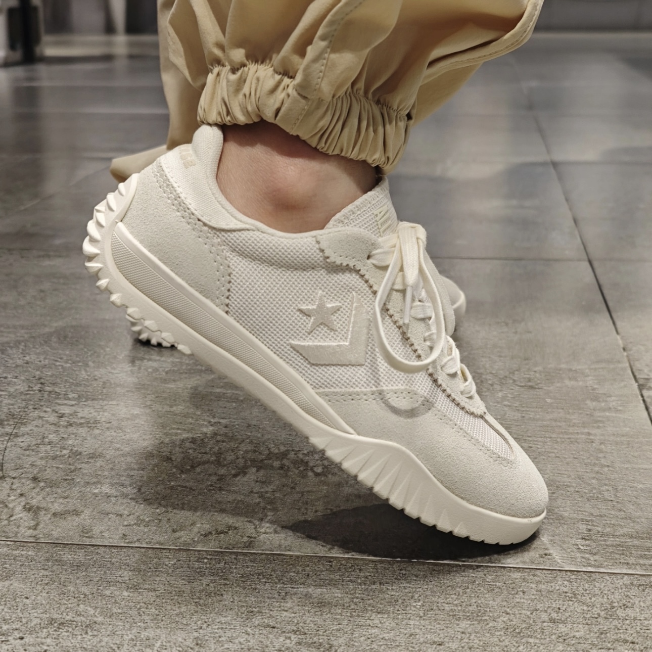 CONVERSE RUN STAR TRAINER 全白 復古 德訓鞋 中性鞋款 匡威 A12196C