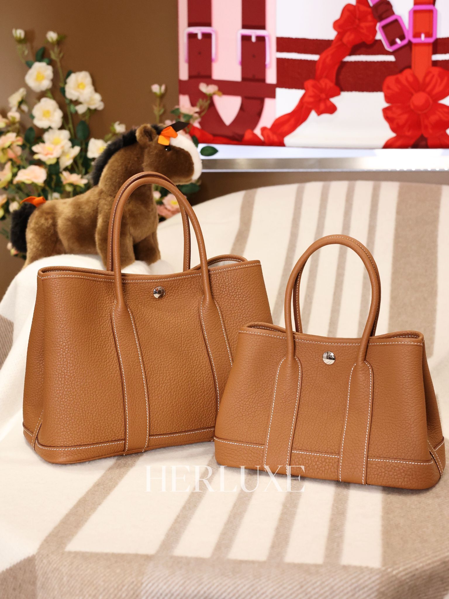 Garden party 30 37 gold leather k