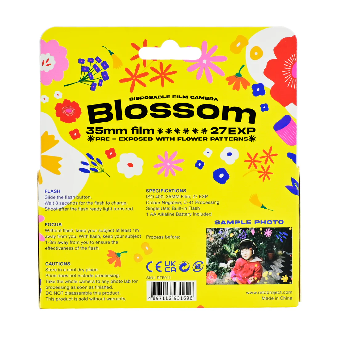 Retocolor Blossom 400 一次性即開即用菲林相機