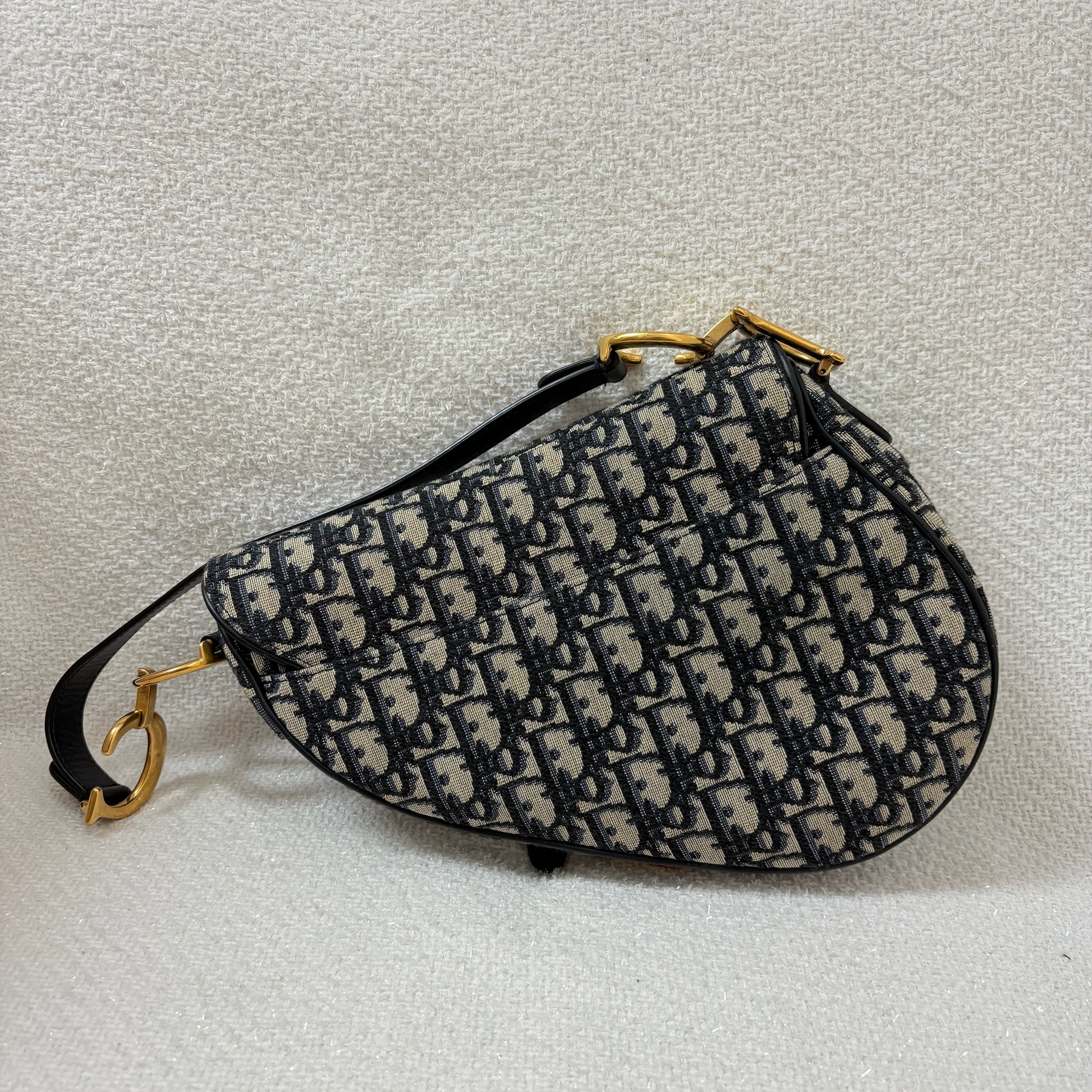 Dior Saddle Medium Bag - Blue / Ghw