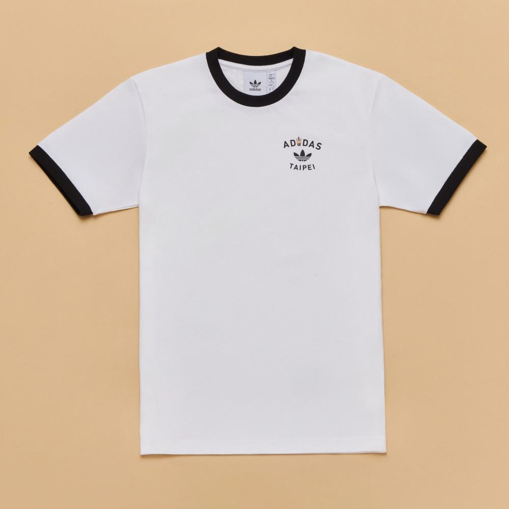 男女款 ADIDAS TPE CITY TEE 白 珍奶 台北 限定款 復古 休閒 三葉草 短袖【KE1333】ORIㄐNAL