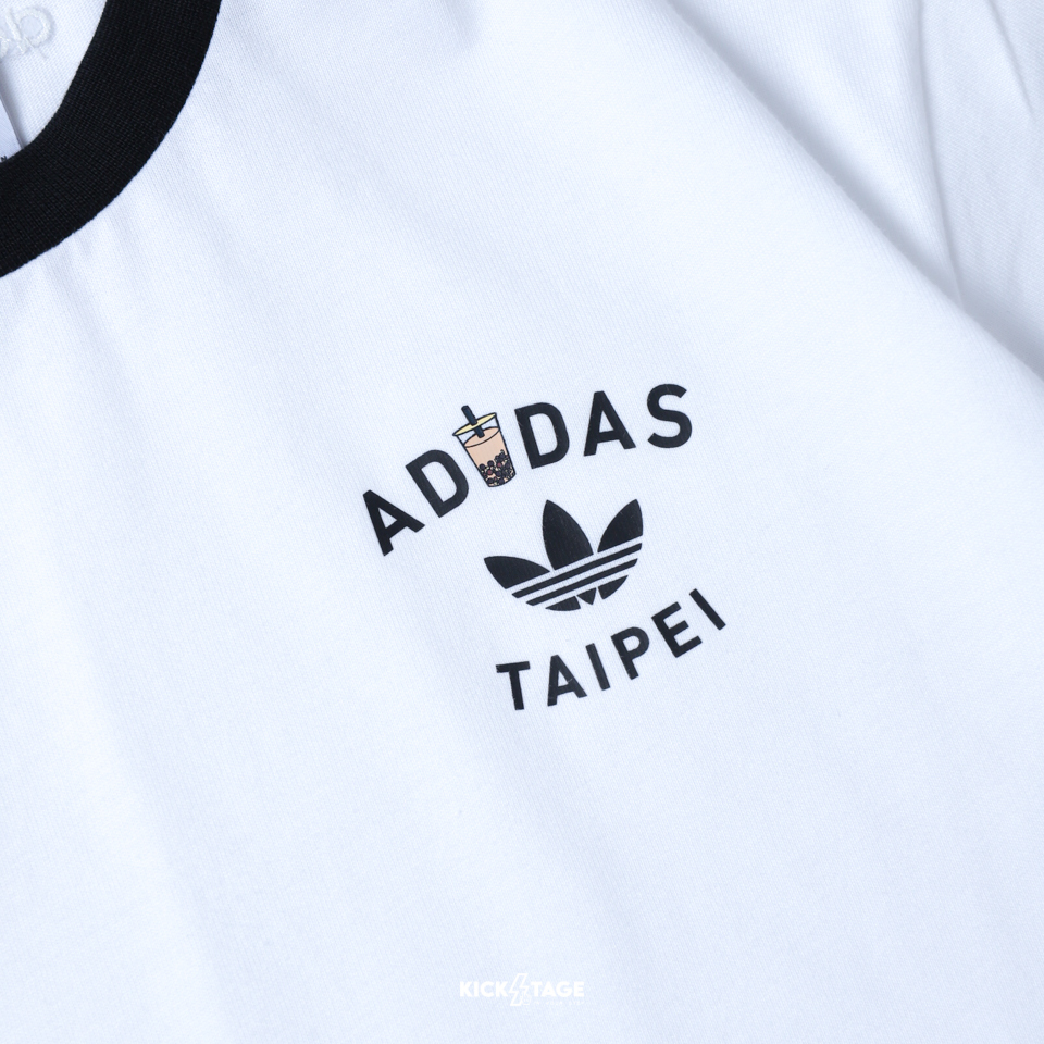 男女款 ADIDAS TPE CITY TEE 白 珍奶 台北 限定款 復古 休閒 三葉草 短袖【KE1333】ORIㄐNAL