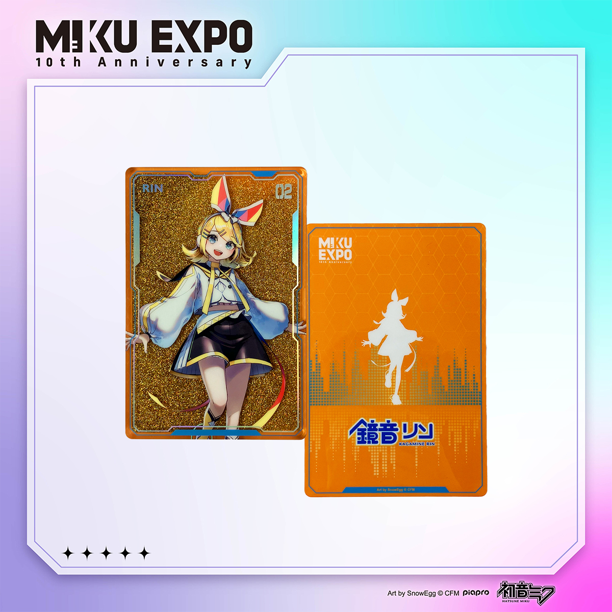 HATSUNE MIKU EXPO 10th-未来音律-流沙壓克力磚-RIN