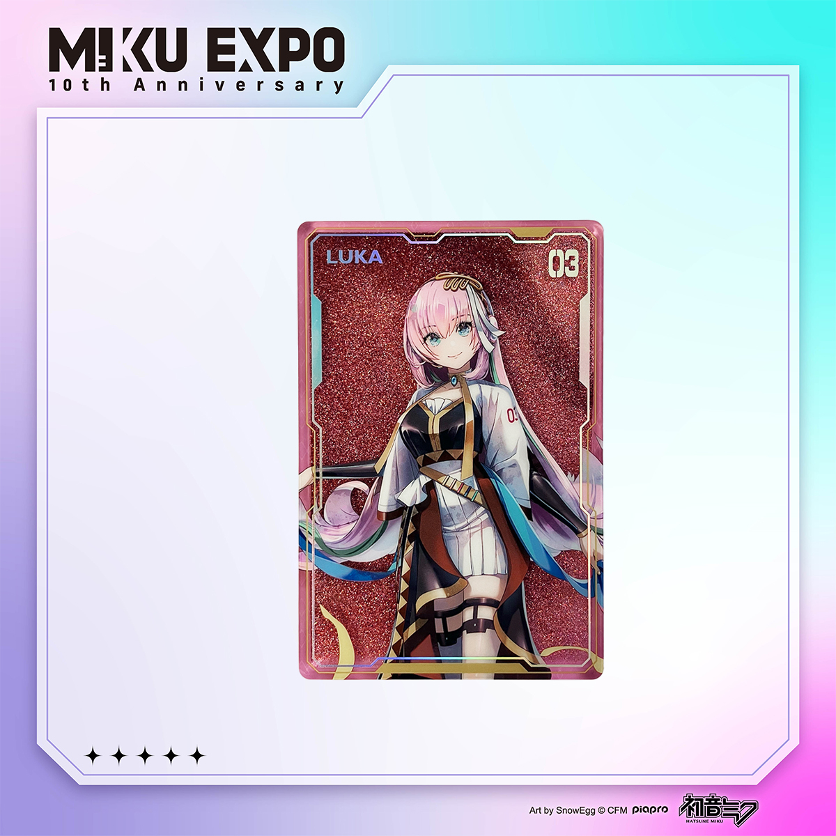HATSUNE MIKU EXPO 10th-未来音律-流沙壓克力磚-LUKA