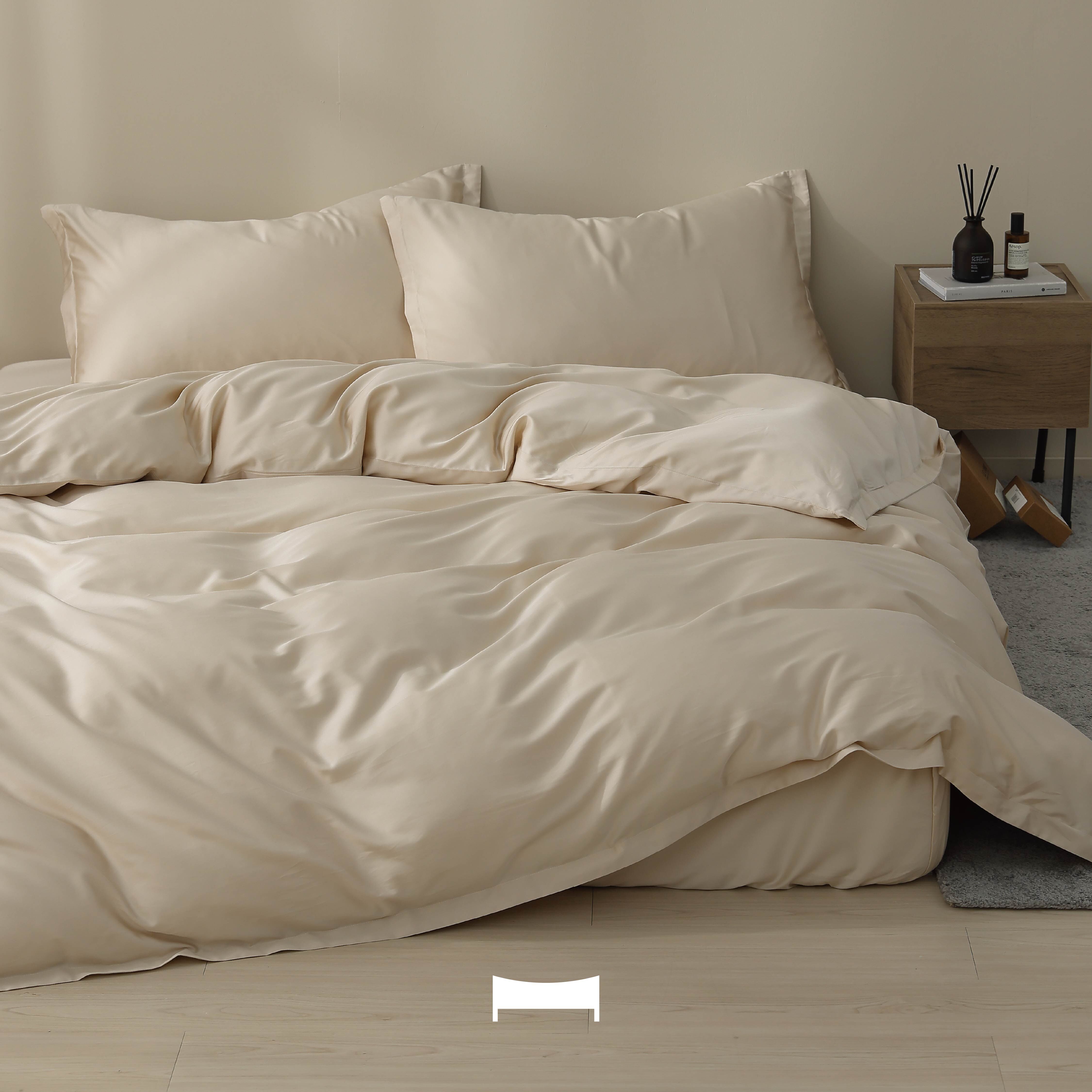 共感系列｜(°∀°)ノ 睡得好就值得慶祝《60支天絲棉｜香檳米 WARM GLOW》