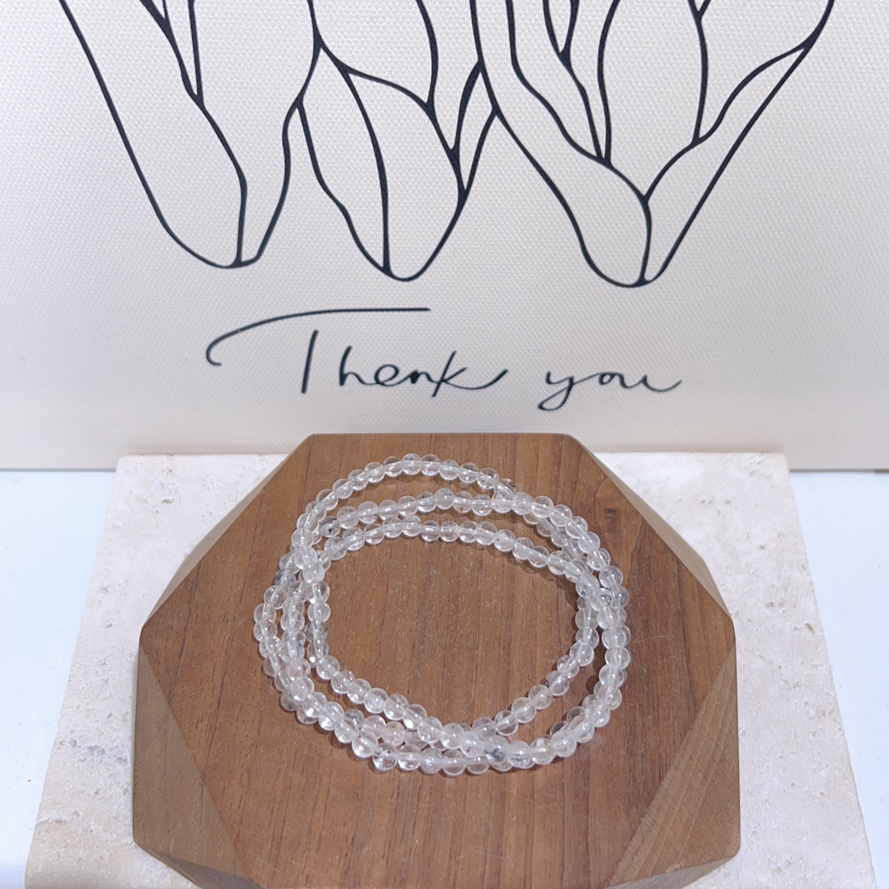 閃靈鑽手串三圈 4mm