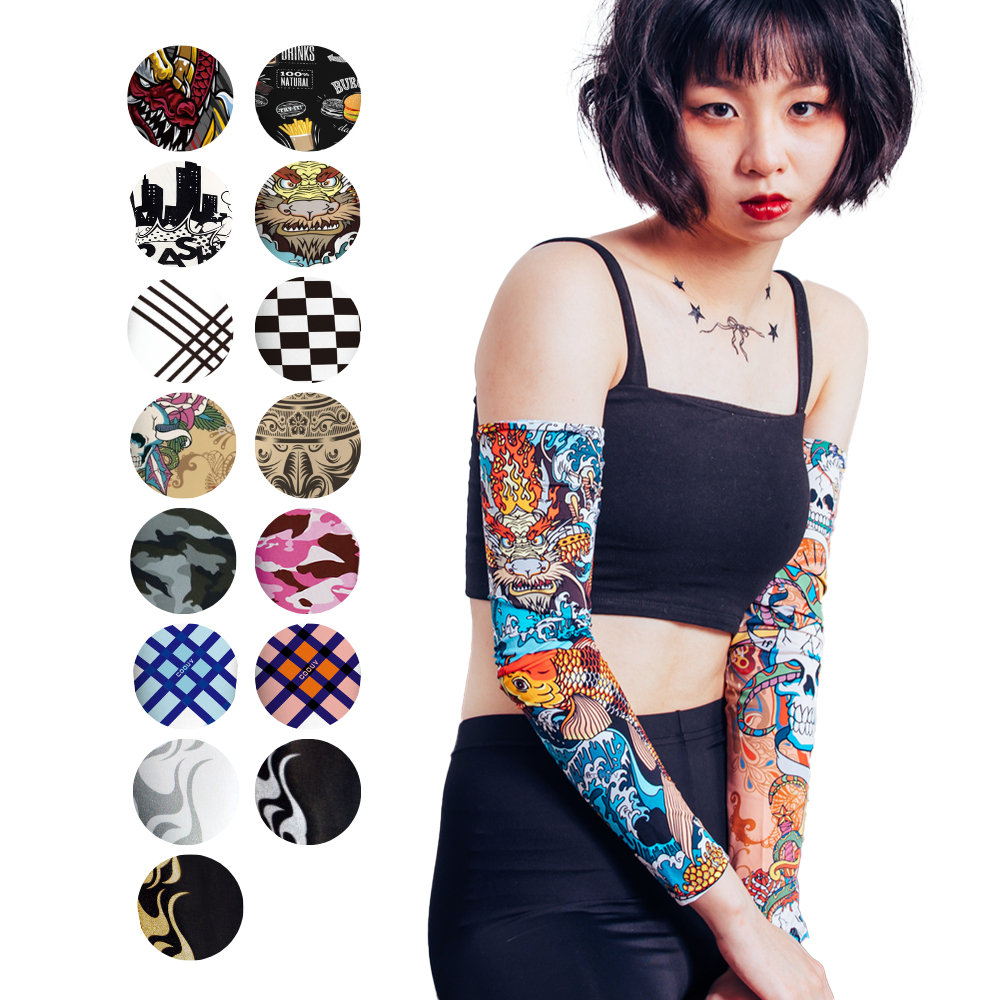 MEGA 防曬涼感圖騰袖套