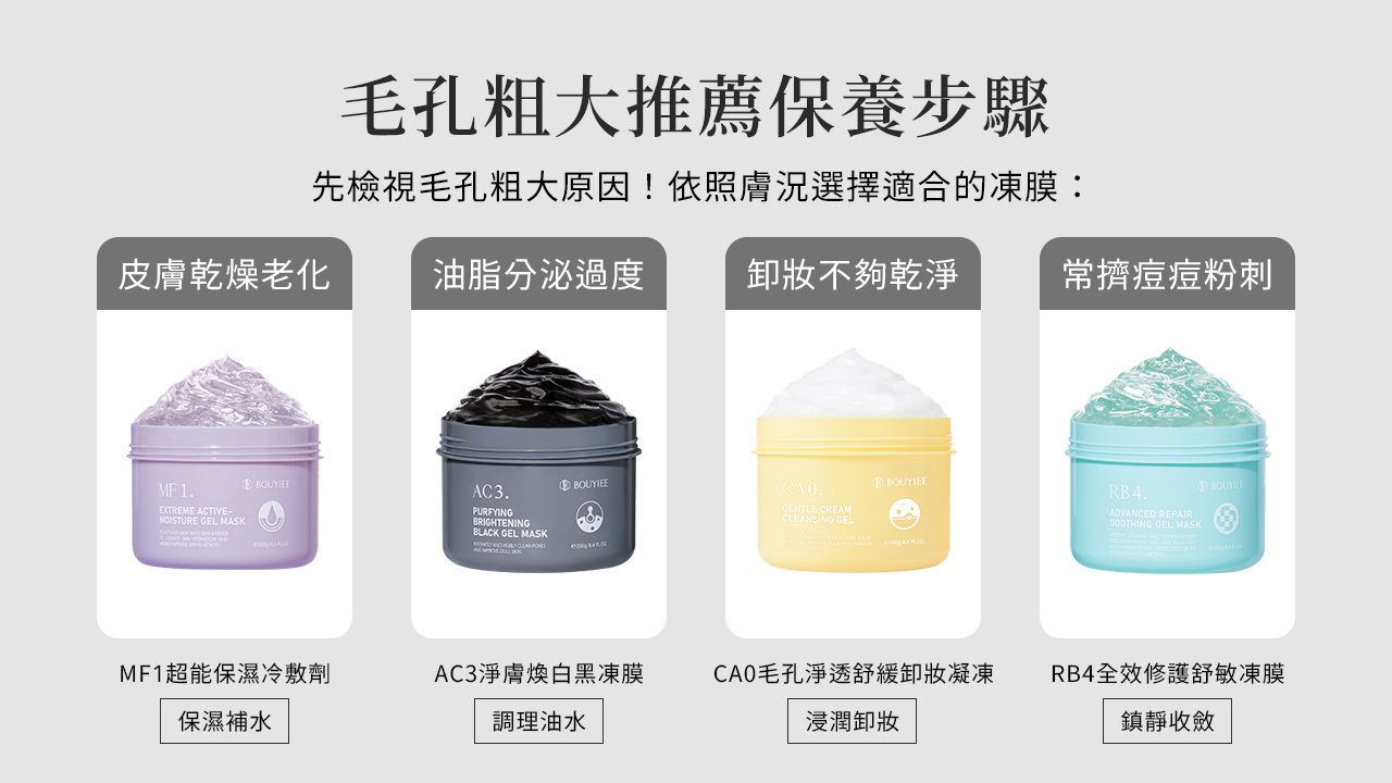 毛孔粗大推薦使用哪款寶藝產品