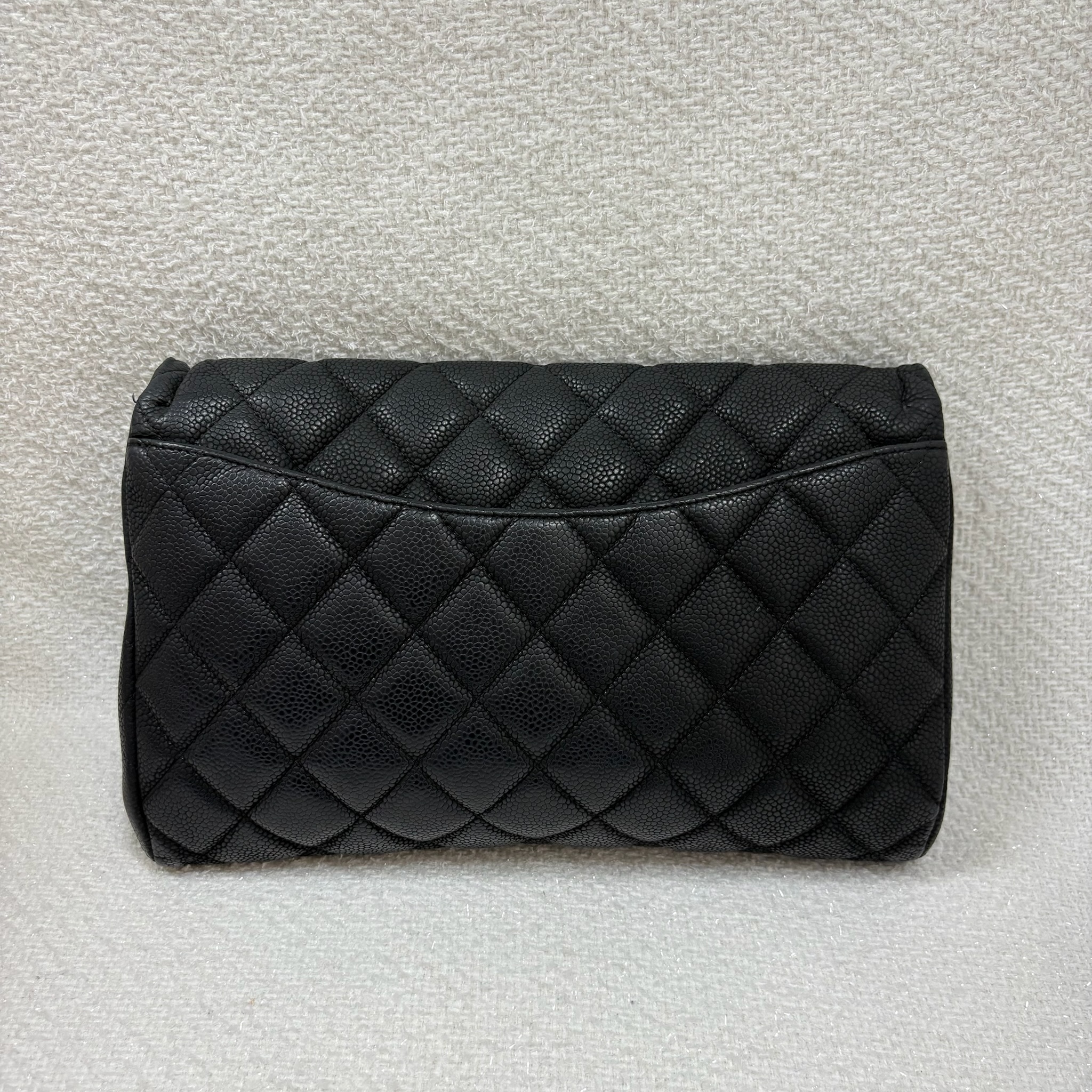 Chanel Timeless Chain Shoulder Bag - Black / Shw