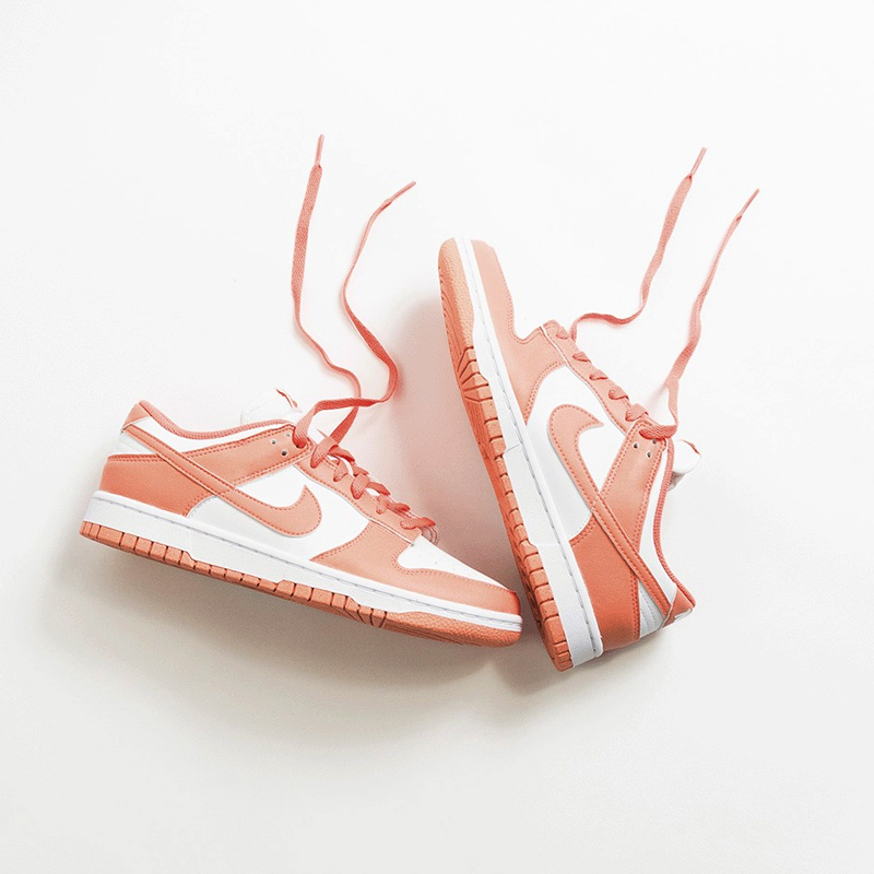 女鞋 NIKE DUNK LOW NEXT NATURE 淺粉橘 白橙 復古 運動 休閒鞋【DD1873-109】
