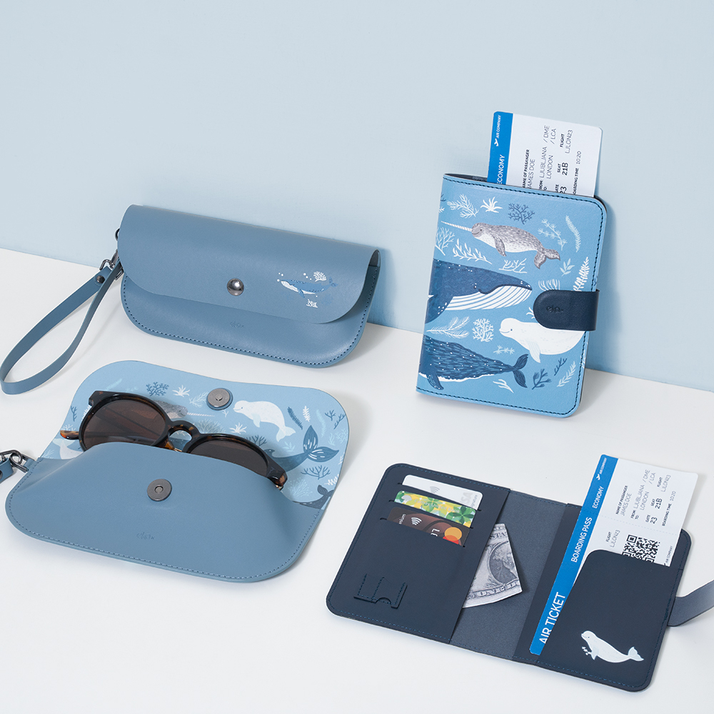 悠遊藍海系列 旅遊周邊配件(行李束帶、行李織帶掛環、行李飄帶、護照套)