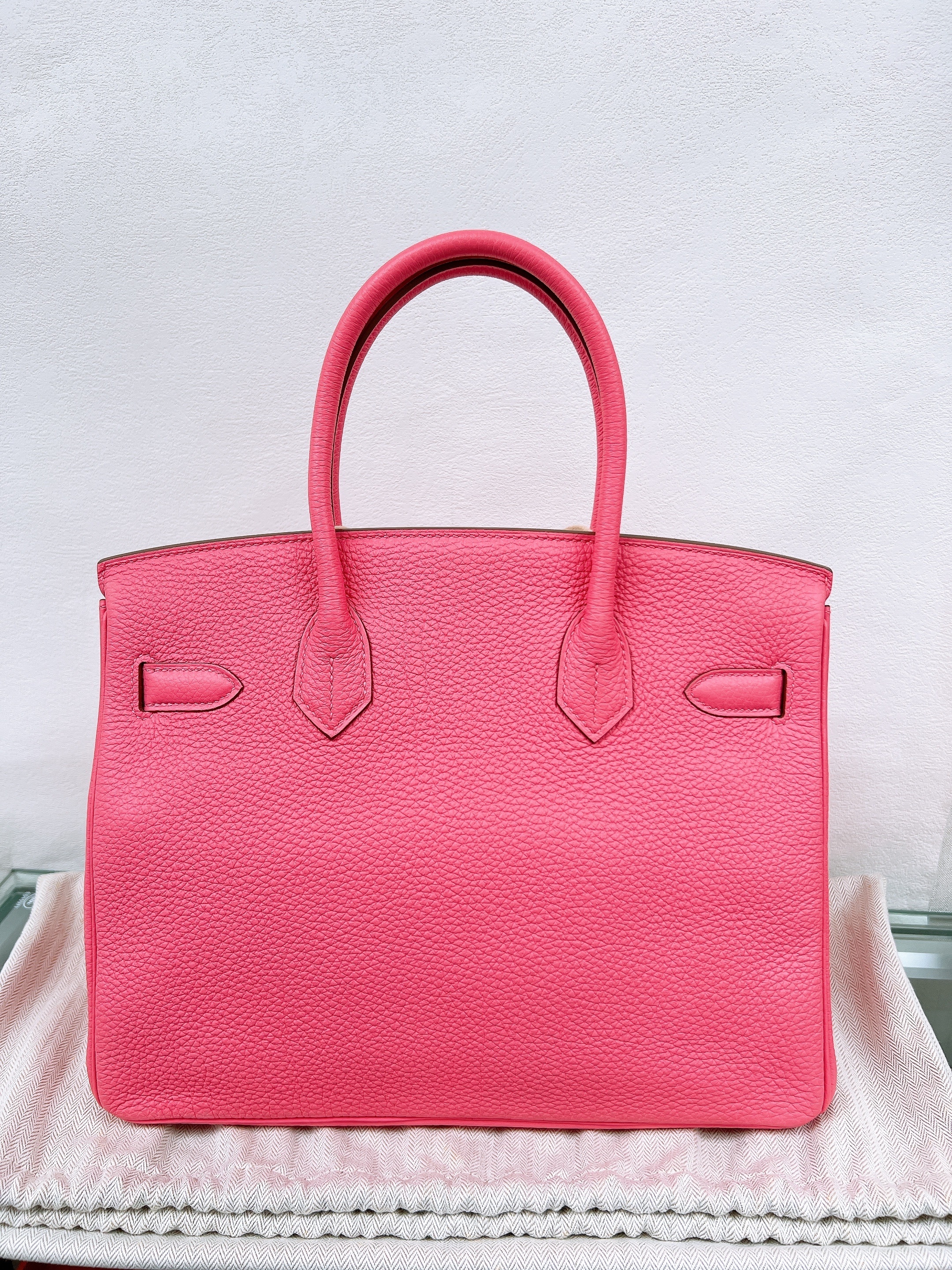 Hermes birkin 30 (rose azalee/ stamp square Q)