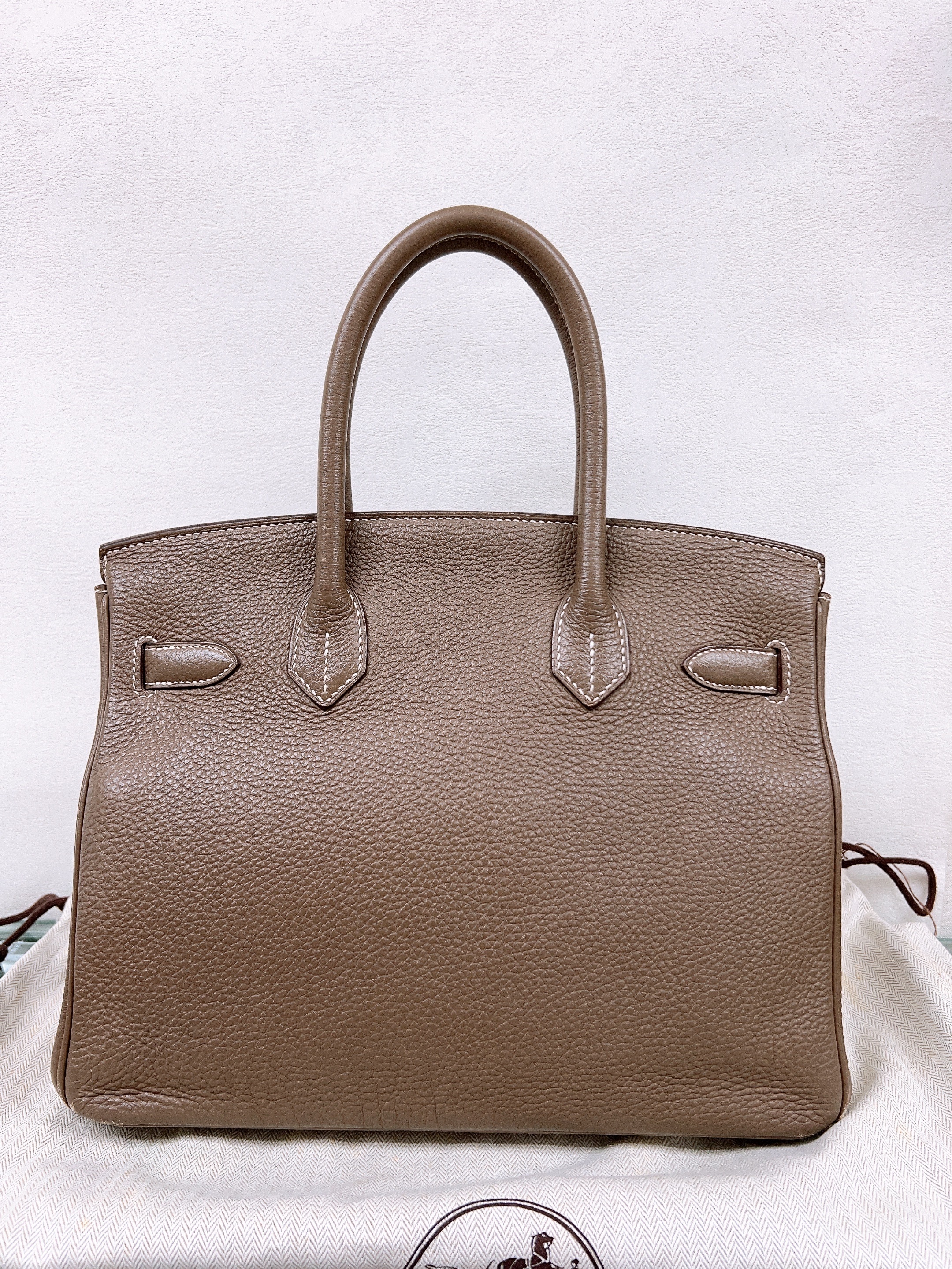 Hermes birkin 30 (etoupe/ stamp square R)