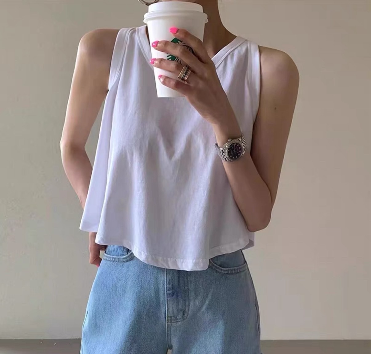 春夏新款/下傘短版背心 MANIFEST正韓🇰🇷