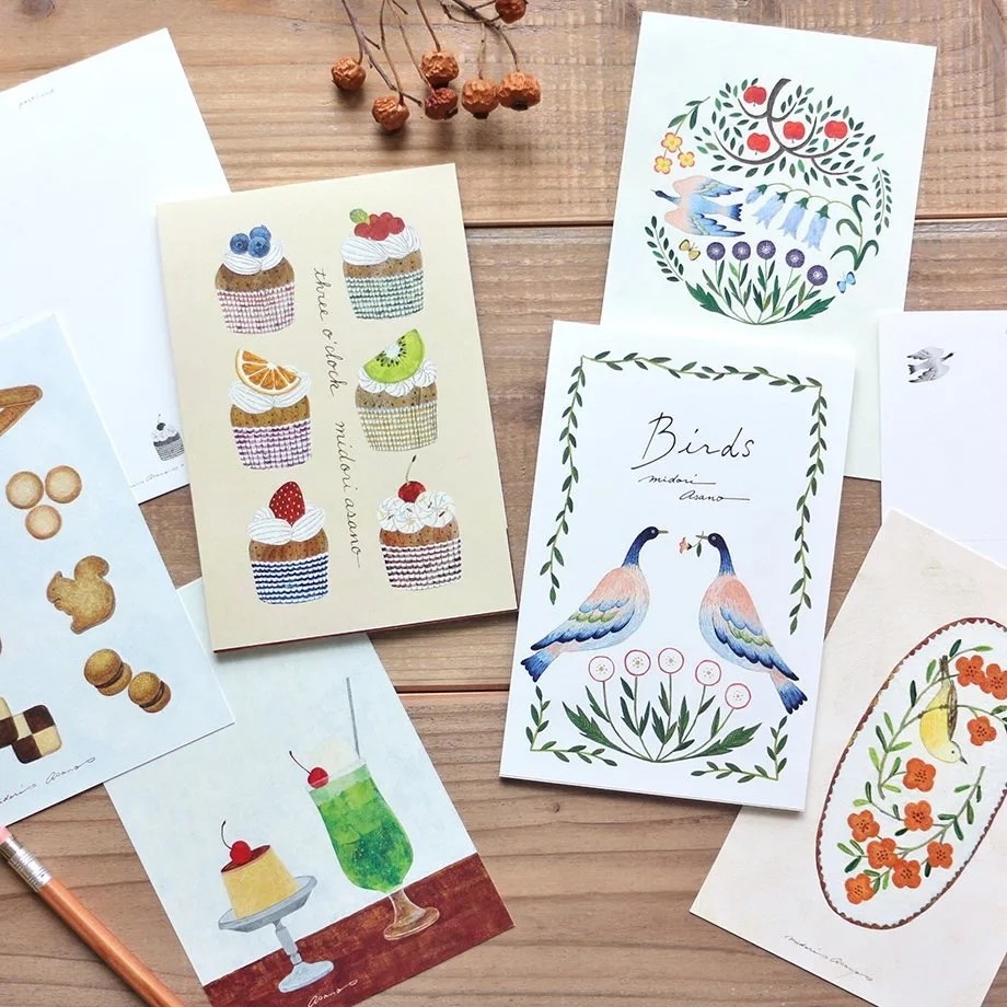 表現社 日本插畫家 明信片組：五種圖案共10張