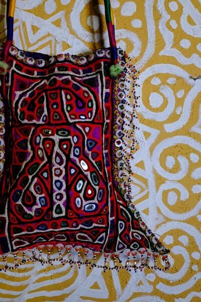 古董刺繡袋 (MAB0008E)