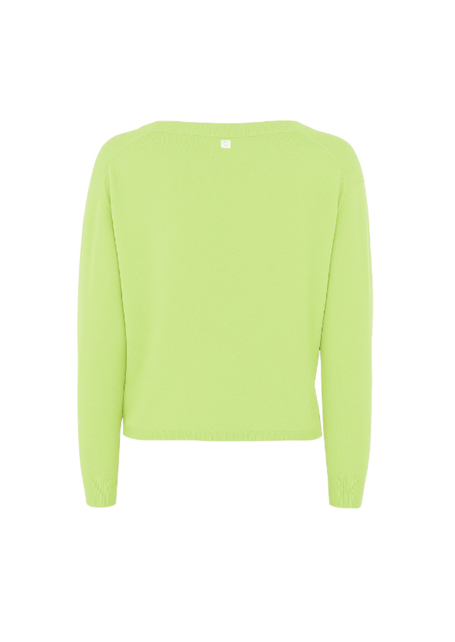 Manila Grace  排釦短罩衫(黃綠)