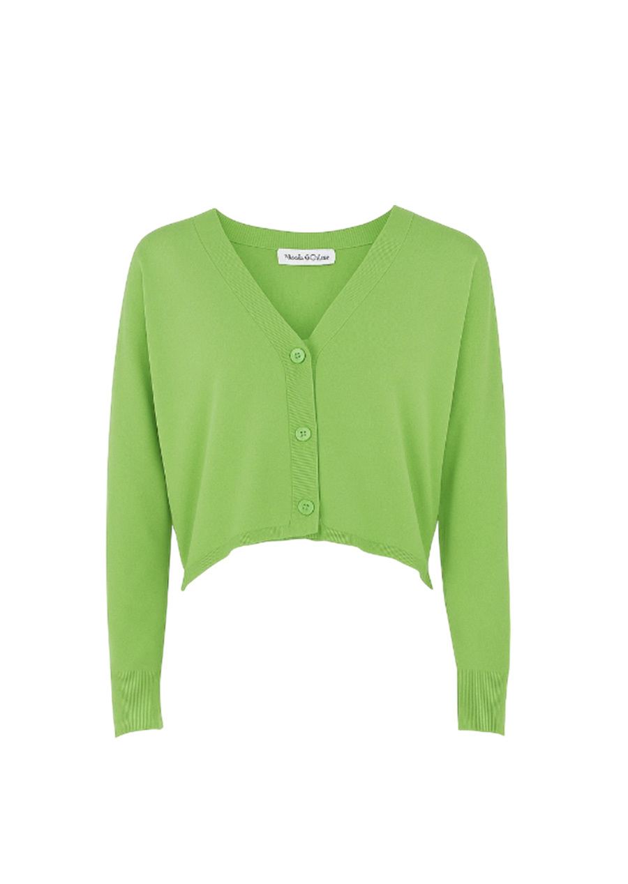 Manila Grace  排釦短罩衫(抹茶綠)